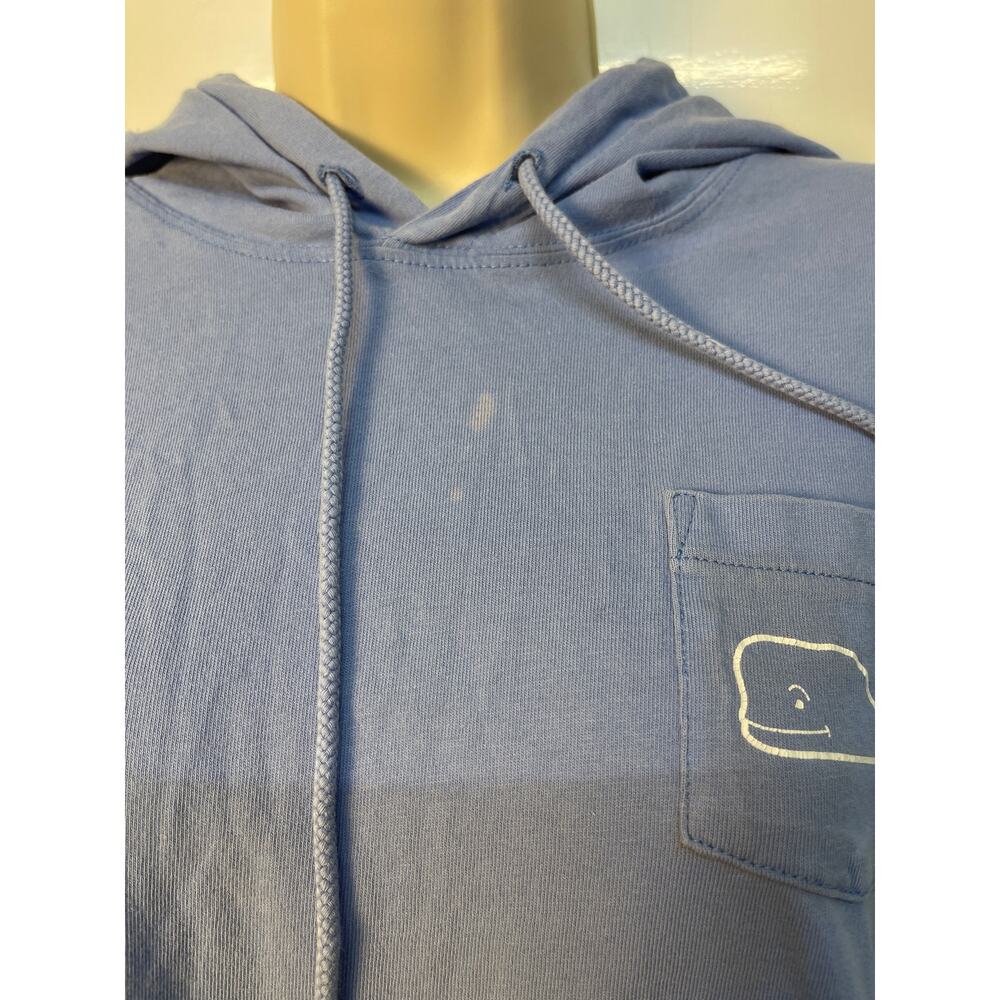 Vineyard‎ Vines Womens Blue Long Sleeve Whale Graphic Hoodie T-Shirt Size M - Picture 3 of 9